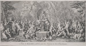 The Four Festivals: Festival of Bacchus by Claude Gillot