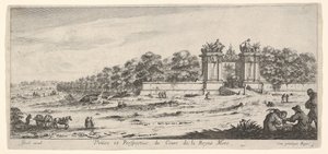 View of the Gate of the Residence of the Queen Mother, ca. 1644