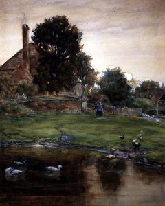 The Duck Pond by Claude Hayes