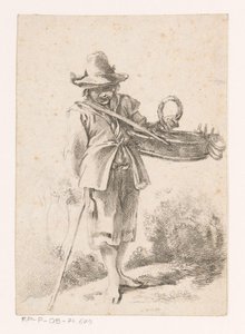 Young Bread Seller in a Landscape by Claude Henri Watelet