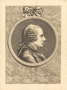 L. Bay de Curys by Claude Henri Watelet after Charles Nicolas Cochin II