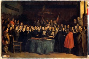 The Peace of Westphalia, the Swearing-In After the Ratification of Peace Between the Spaniards and the Dutch, at the Munster City Hall on May 15, 1648