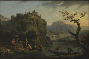 A Mountain Scenery with a River