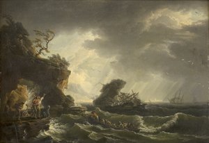 A Shipwreck by Claude Joseph Vernet