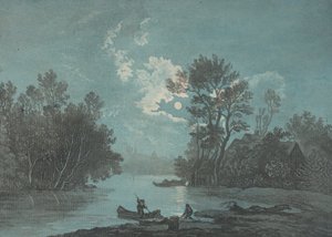 Fishermen by Moonlight, ca. 1750-1800 by Claude Joseph Vernet