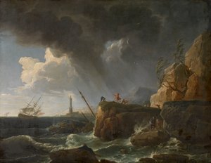Seascape by Claude Joseph Vernet
