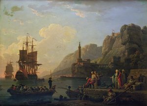 The Harbour by Claude Joseph Vernet