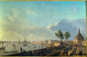 The Port of Bordeaux with the Ramparts