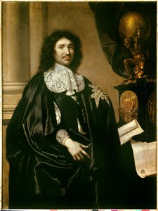 Portrait of Jean Baptiste Colbert, Minister of Louis XIV by Claude Lefebvre