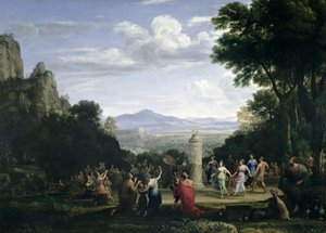 The Adoration of the Golden Calf by Claude Lorrain (1600 82)