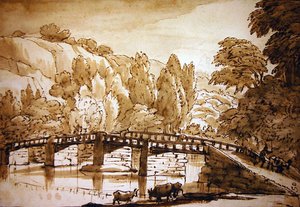 Wooded landscape by Claude Lorrain