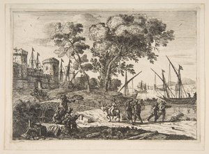Coast Scene with an Artist by Claude Lorrain
