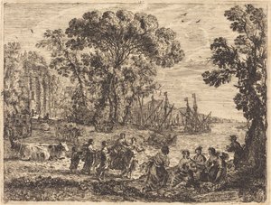Europa and the Bull by Claude Lorrain