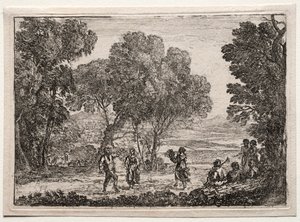 Landscape with a Country Dance by Claude Lorrain