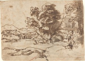 River Landscape by Claude Lorrain