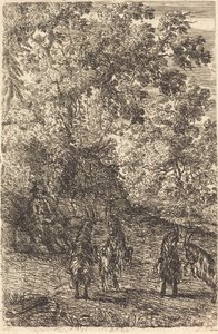 Shepherd with Four Goats by Claude Lorrain