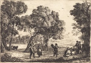 The Country Dance (Small Plate) by Claude Lorrain