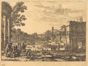 The Roman Forum by Claude Lorrain
