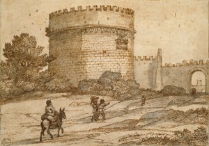 Tomb of Cecilia Metella by Claude Lorrain