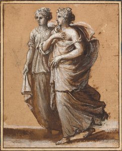 Two Women in Classical Dress by Claude Lorrain