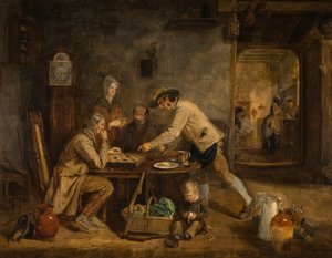 The Draught Players, 1844