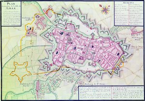 Map of the Town of Lille, from 