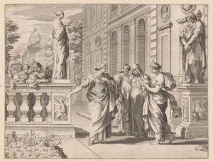Allegory in Honor of the Collegio Romano by Claude Mellan