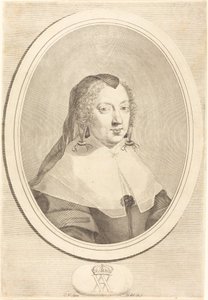 Anne of Austria by Claude Mellan