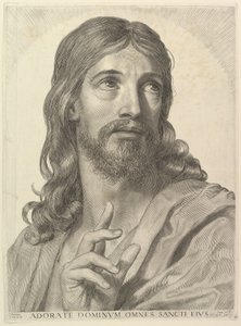 Bust of the Adult Christ by Claude Mellan