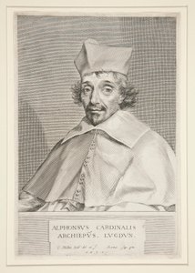 Cardinal Alphonse de Plessis de Richelieu (Brother of the Famous Cardinal) by Claude Mellan