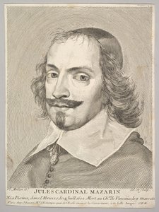 Cardinal Jules Mazarin by Claude Mellan