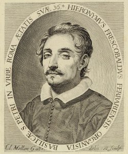 Girolamo Frescobaldi (1583-1643), engraving by Claude Mellan (1619) by Claude Mellan