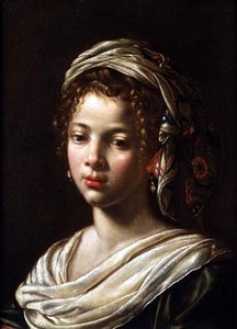 Head of a Girl by Claude Mellan