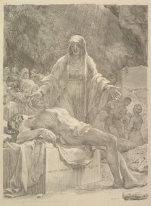 Lamentation by Claude Mellan