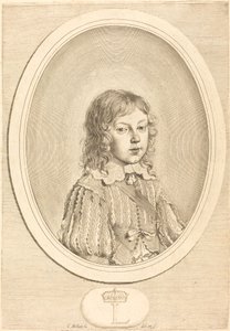 Louis XIV as a Boy by Claude Mellan