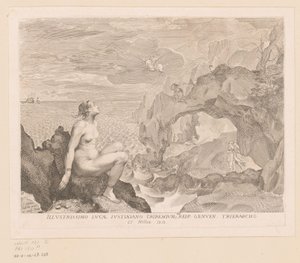 Perseus Rescues Andromeda by Claude Mellan