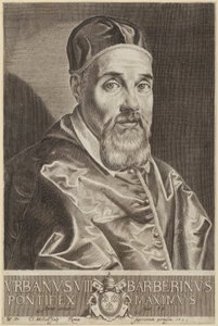 Portrait of Pope Urban VIII by Claude Mellan