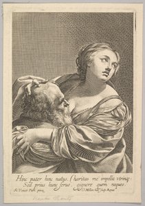 Roman Charity by Claude Mellan