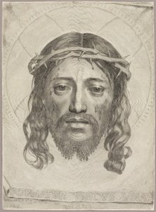 The Sudarium of Saint Veronica by Claude Mellan