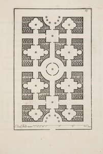 Design for Parterre, from Theatre des Plans et Jardinages, pub.1652