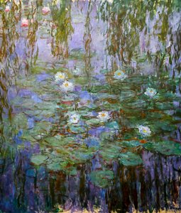 Blue Water Lilies (detail) by Claude Monet