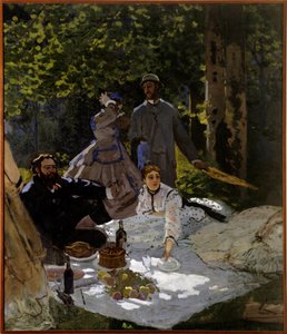 Breakfast on grass (fragment) by Claude Monet