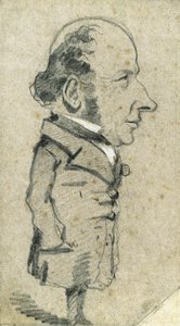 Caricature of Eugène Marcel by Claude Monet