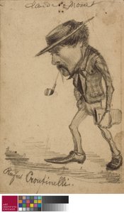 Caricature of Henri Cassinelli by Claude Monet