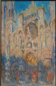 Rouen Cathedral. Sun Effect, End of Day by Claude Monet
