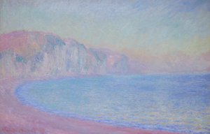 Cliffs at Pourville, rising sun