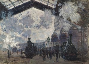 The Gare Saint Lazare. 1877 by Claude Monet