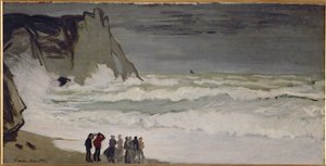 Big Sea at Etretat by Claude Monet