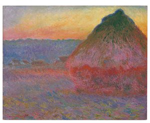Haystacks, Pink and Blue Impressions