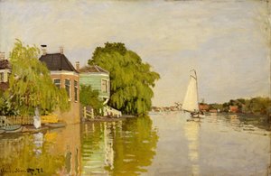 Houses on the Achterzaan, 1871 by Claude Monet
